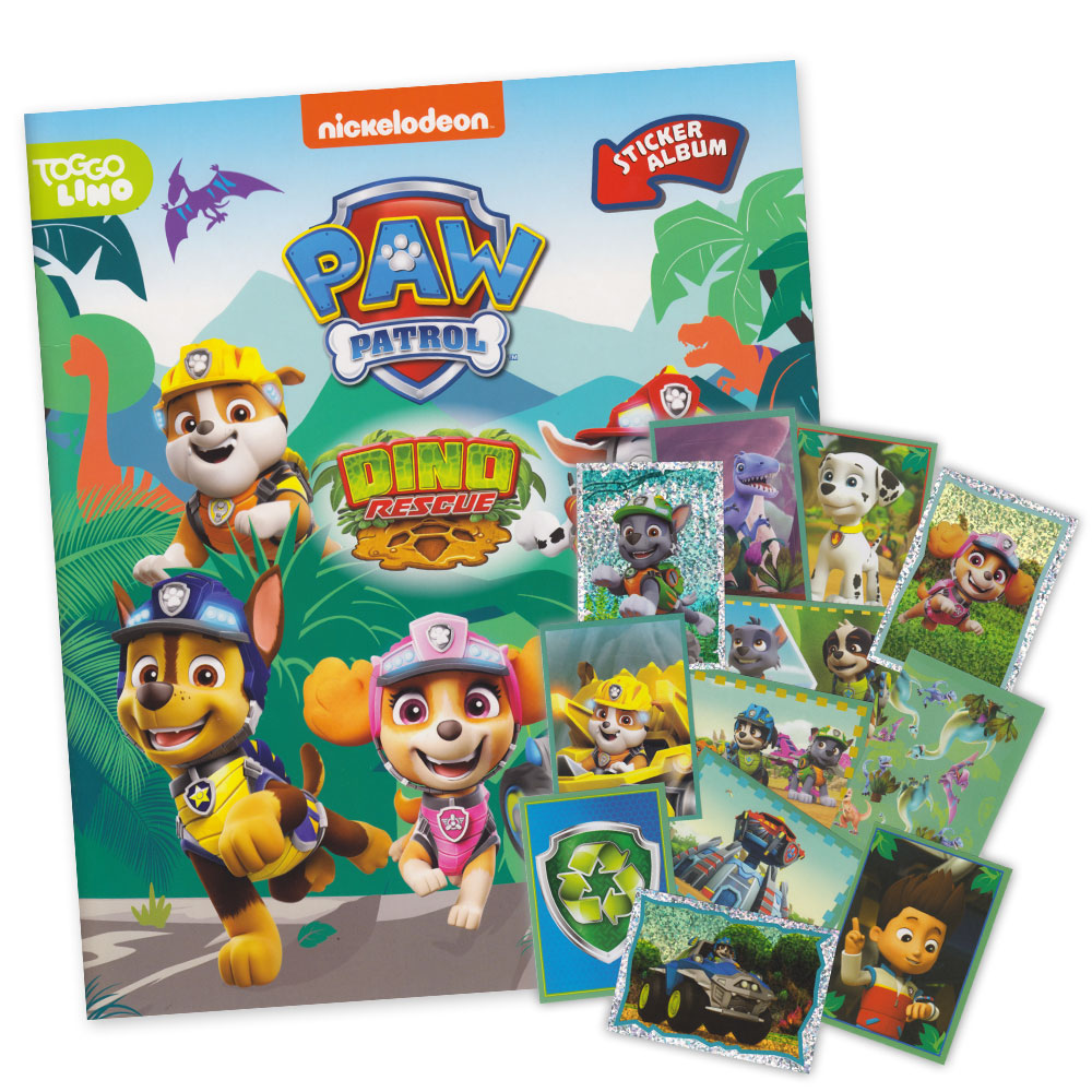 Bild von Paw Patrol Dino Rescue - Set mit Album und 50 verschiedenen Stickern