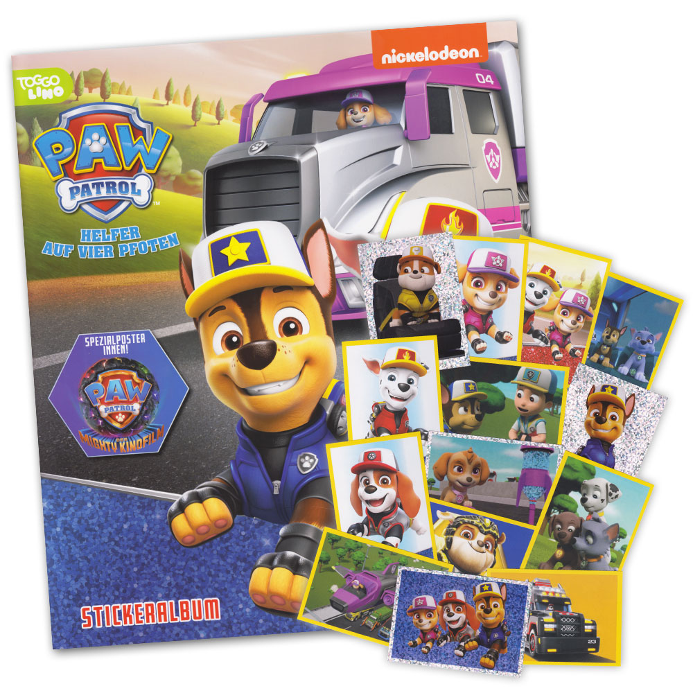 Bild von Paw Patrol Big Truck - Set mit Album und 50 verschiedenen Stickern