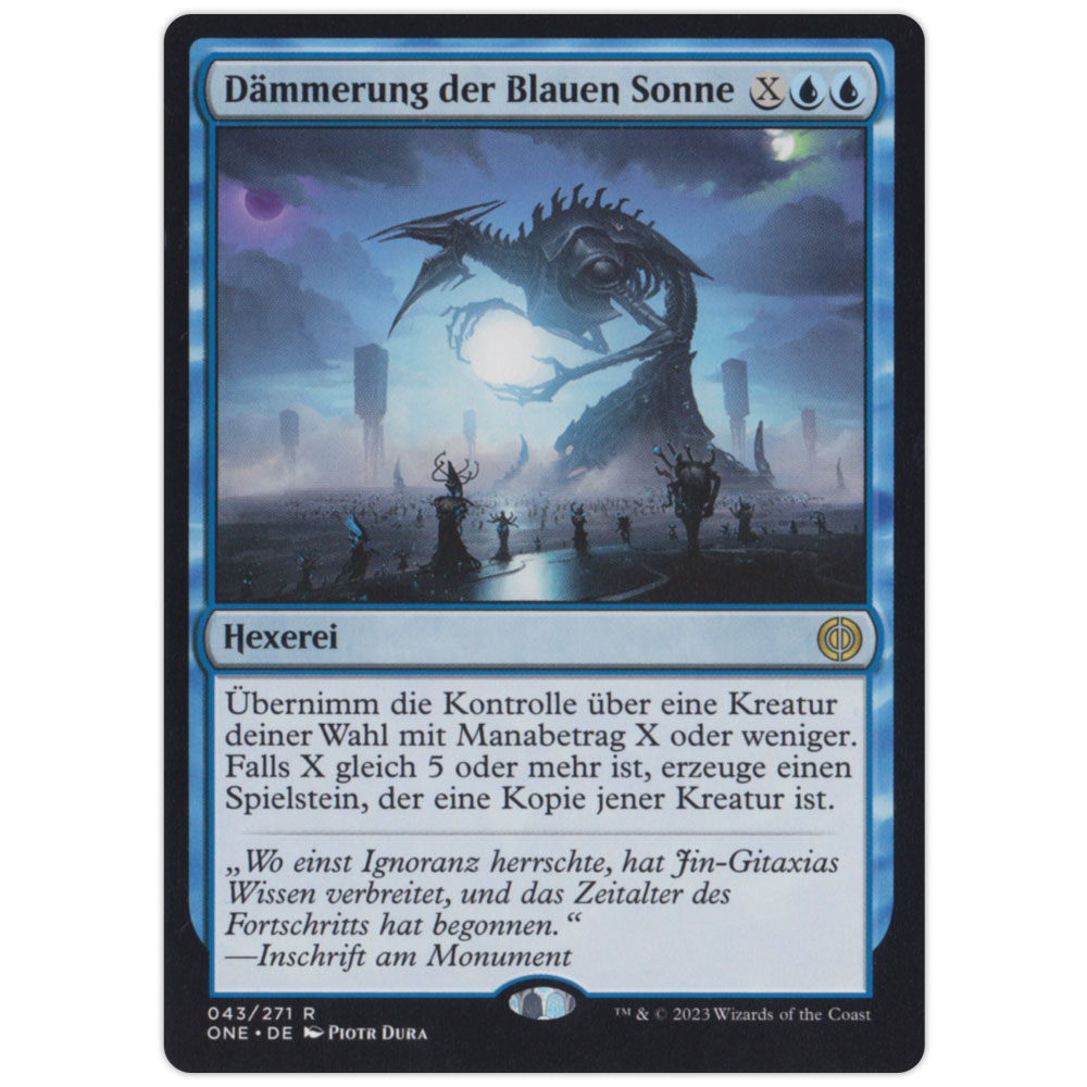 Bild von Dämmerung der Blauen Sonne