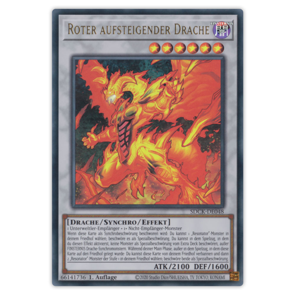 Bild von SDCK-DE048 Roter aufsteigender Drache