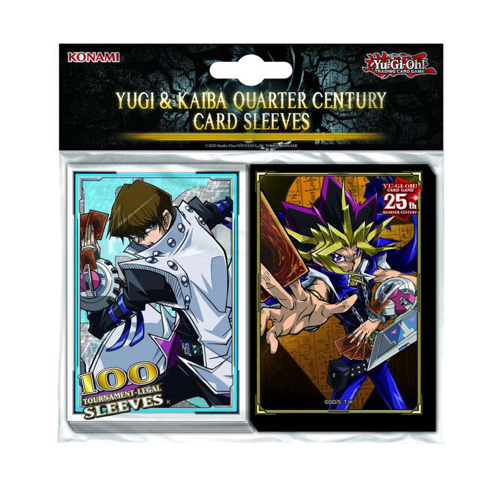 Bild von Yugi & Kaiba Quarter Century Card Sleeves (100) 