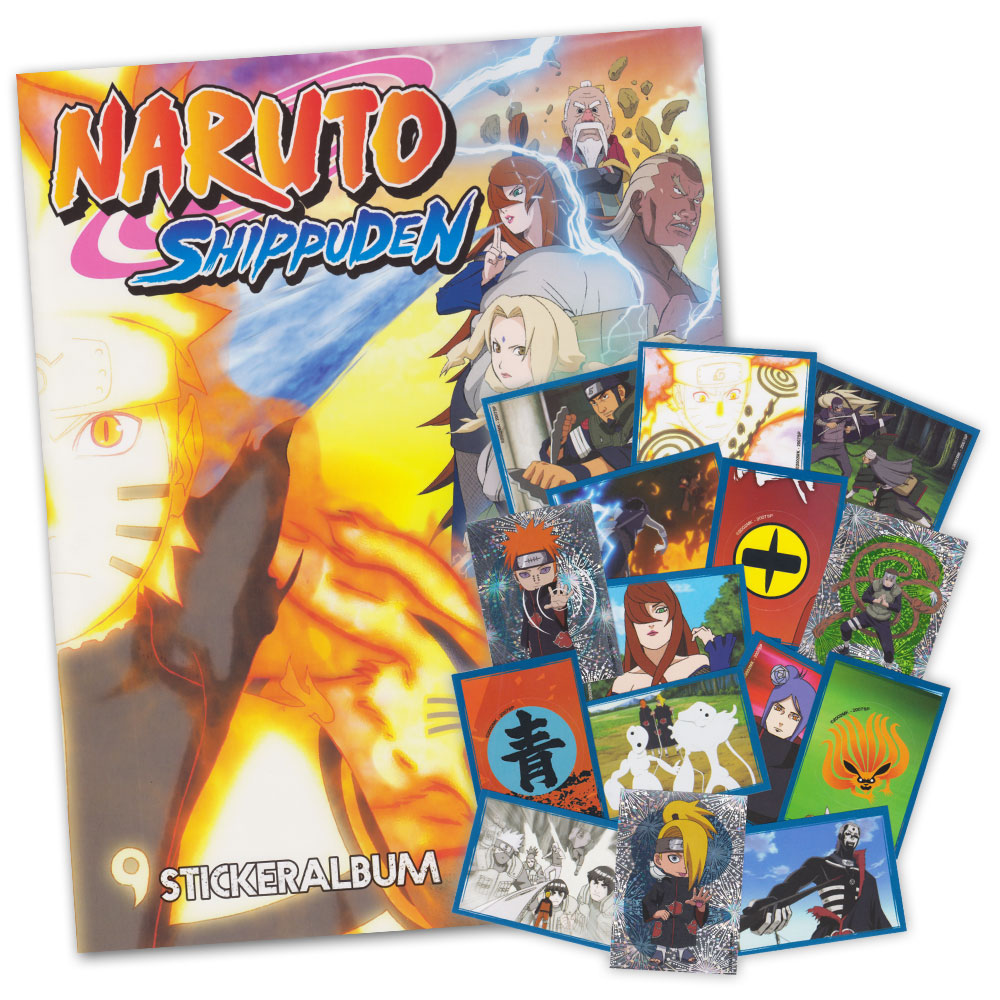 Bild von Naruto Shippūden - Set mit Album und 50 verschiedenen Stickern