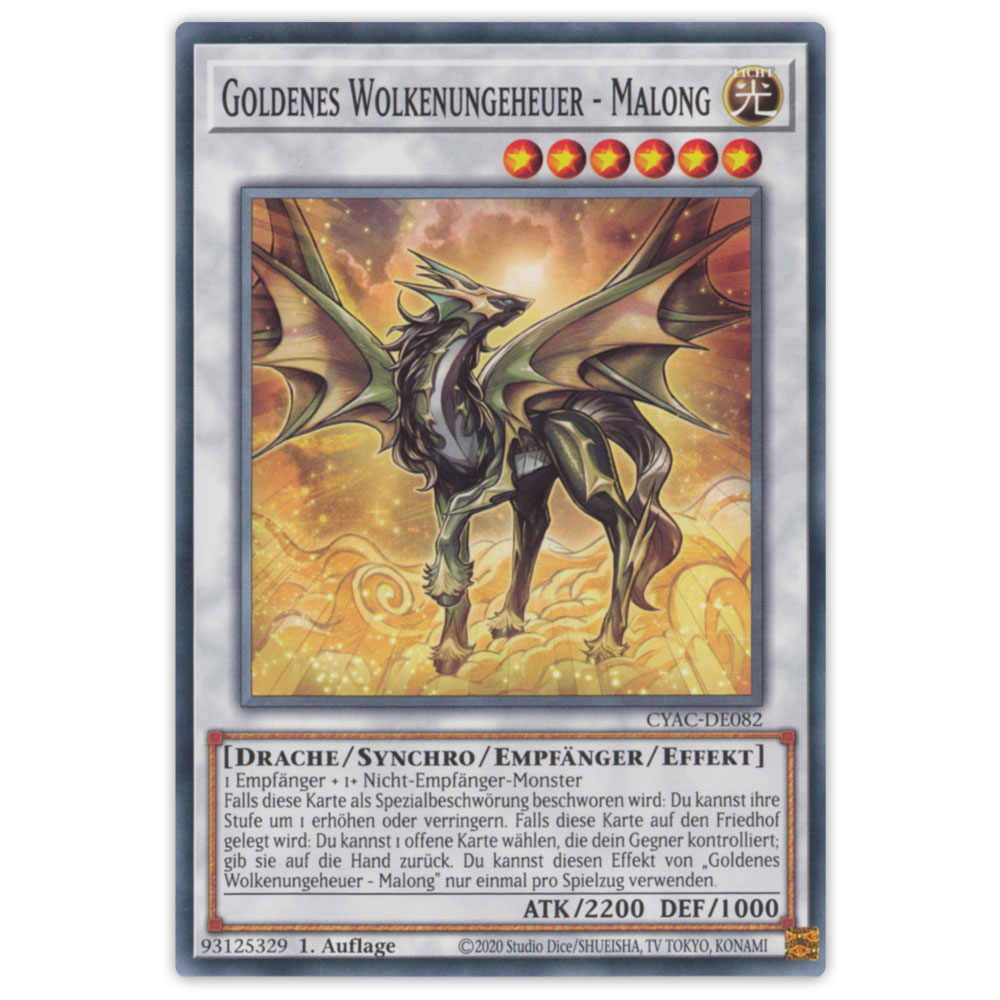 Bild von CYAC-DE082 Goldenes Wolkenungeheuer - Malong