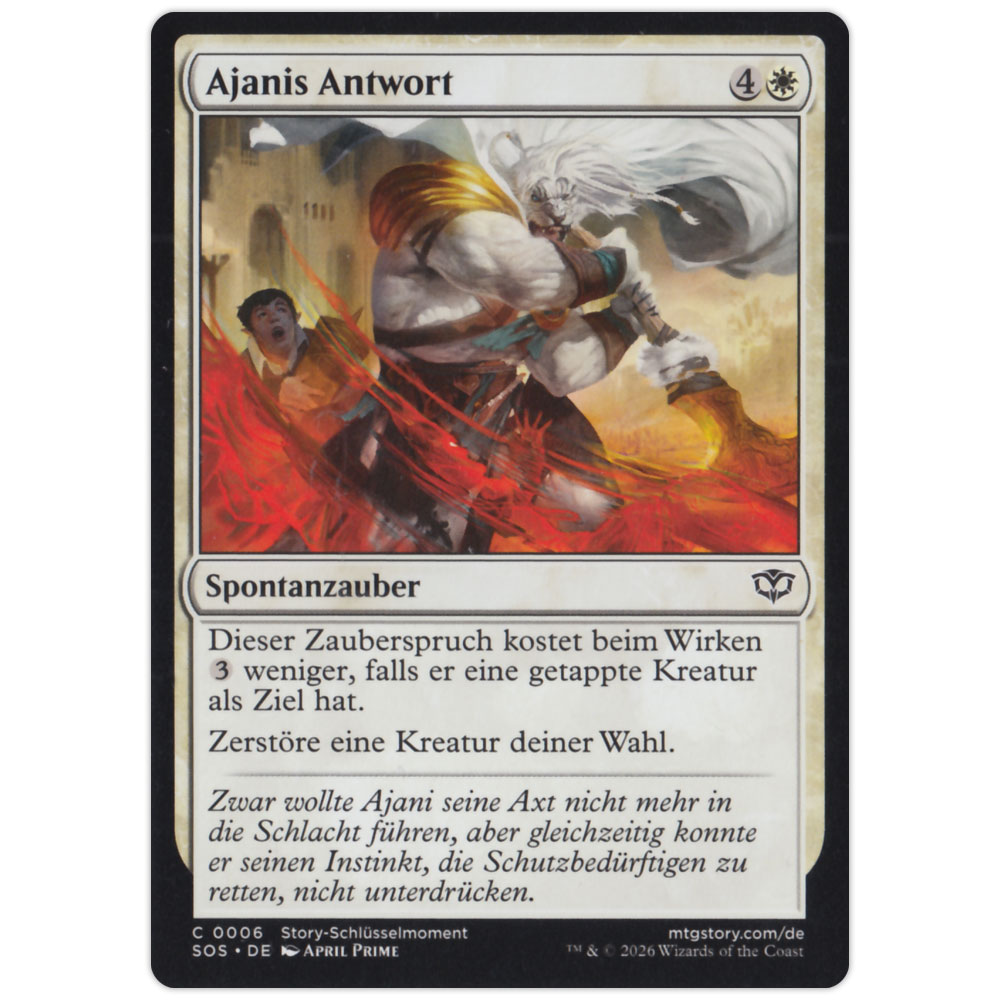 Bild von SOS-DE0006 Ajanis Antwort