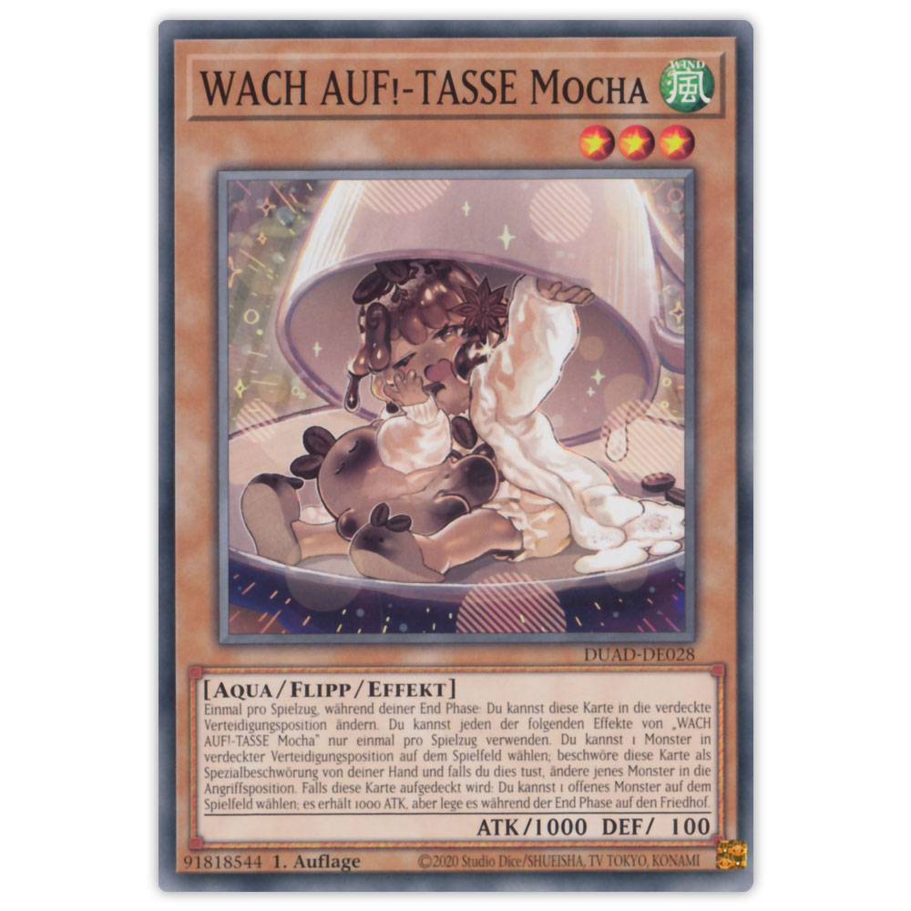 DUAD-DE028 WACH AUF!-TASSE Mocha