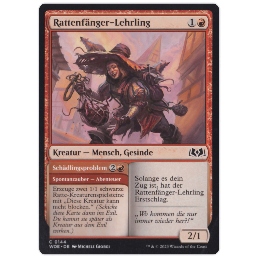 WOE-DE0144 Rattenfänger-Lehrling // Schädlingsproblem