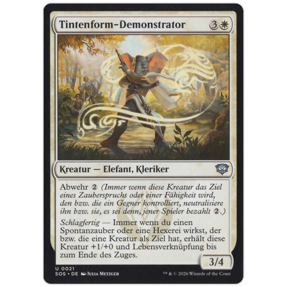 SOS-DE0021 Tintenform-Demonstrator