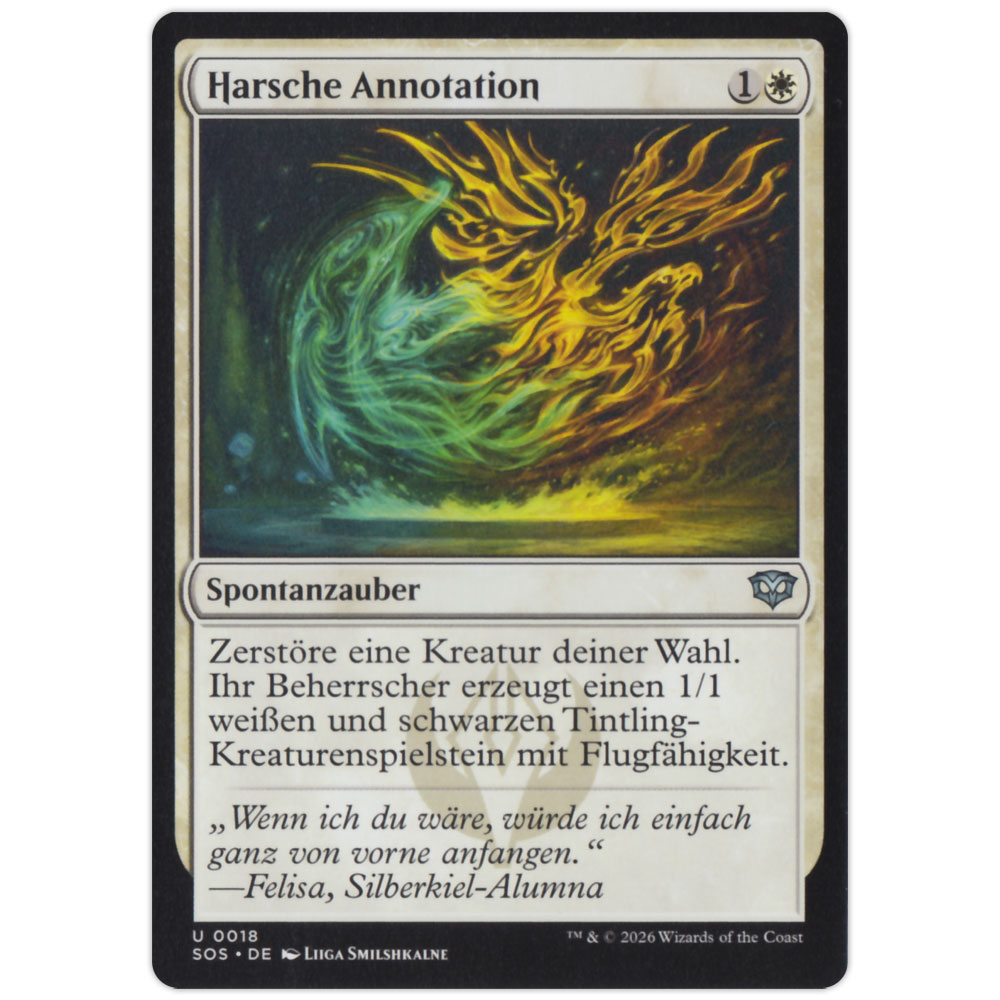 SOS-DE0018 Harsche Annotation