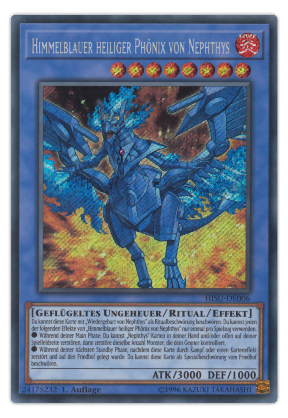 HISU-DE006 Himmelblauer heiliger Phönix von Nephthys