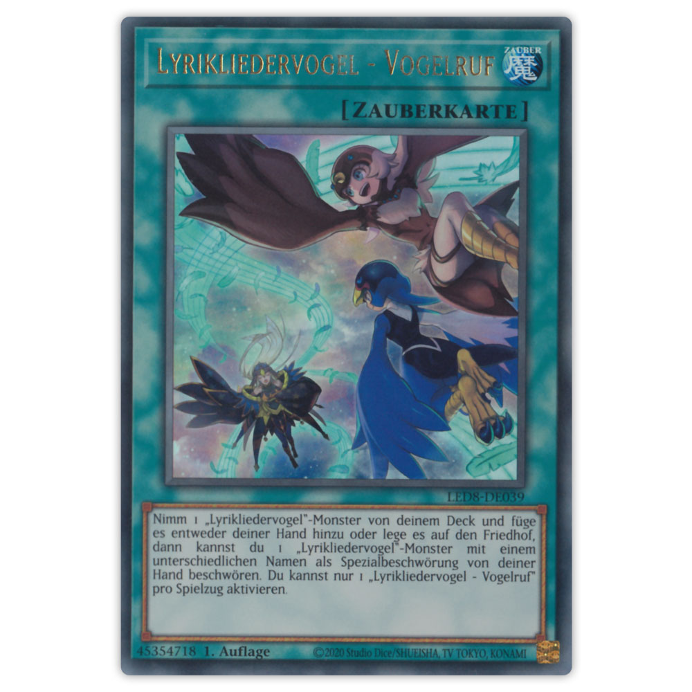 LED8-DE039 Lyrikliedervogel - Vogelruf