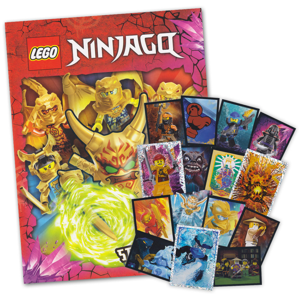 Bild von LEGO Ninjago Crystalized - Set mit Album und 50 verschiedenen Stickern